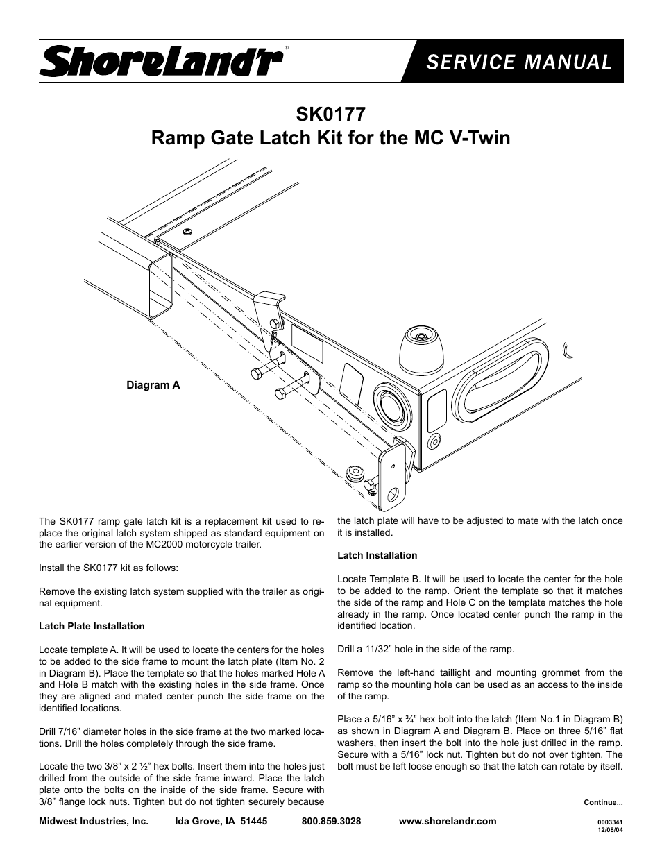 ShoreLand'r SK0177 User Manual | 2 pages