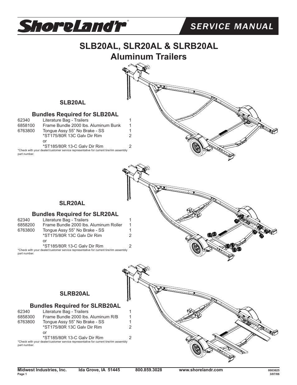 ShoreLand'r SL20AL User Manual | 12 pages