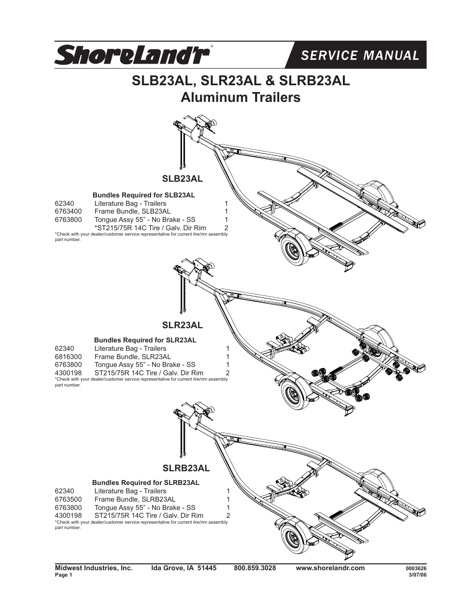 ShoreLand'r SL23AL User Manual | 16 pages