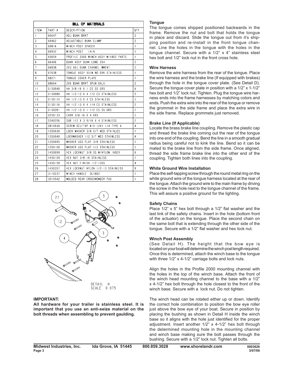 ShoreLand'r SL23AL User Manual | Page 3 / 16