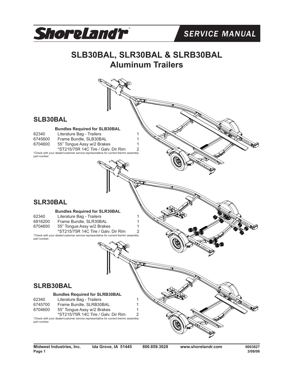 ShoreLand'r SL30BAL User Manual | 16 pages