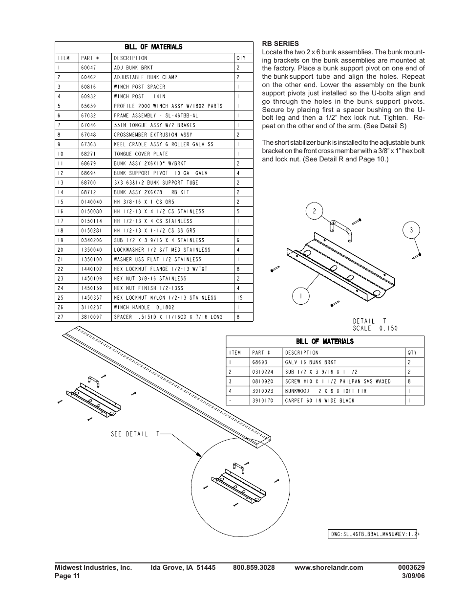 ShoreLand'r SL46TBAL User Manual | Page 11 / 20