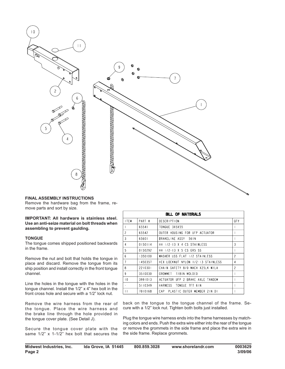 ShoreLand'r SL46TBAL User Manual | Page 2 / 20
