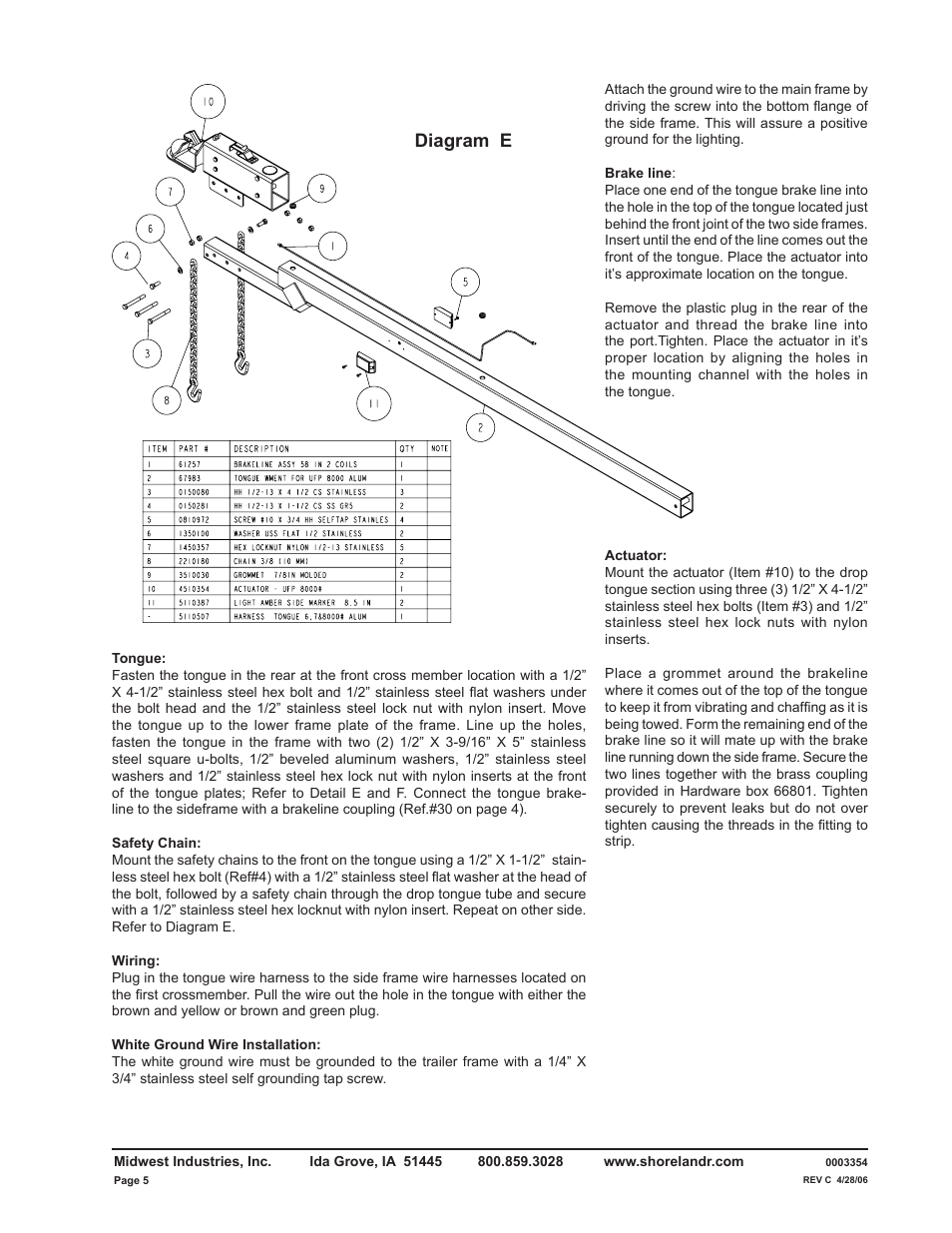 Diagram e | ShoreLand'r SL60TAL V.1 User Manual | Page 5 / 20