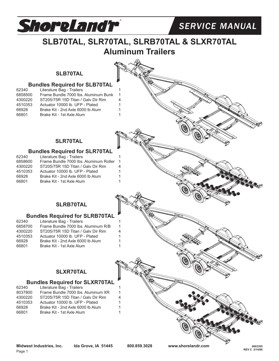 ShoreLand'r SL70TAL V.1 User Manual | 18 pages