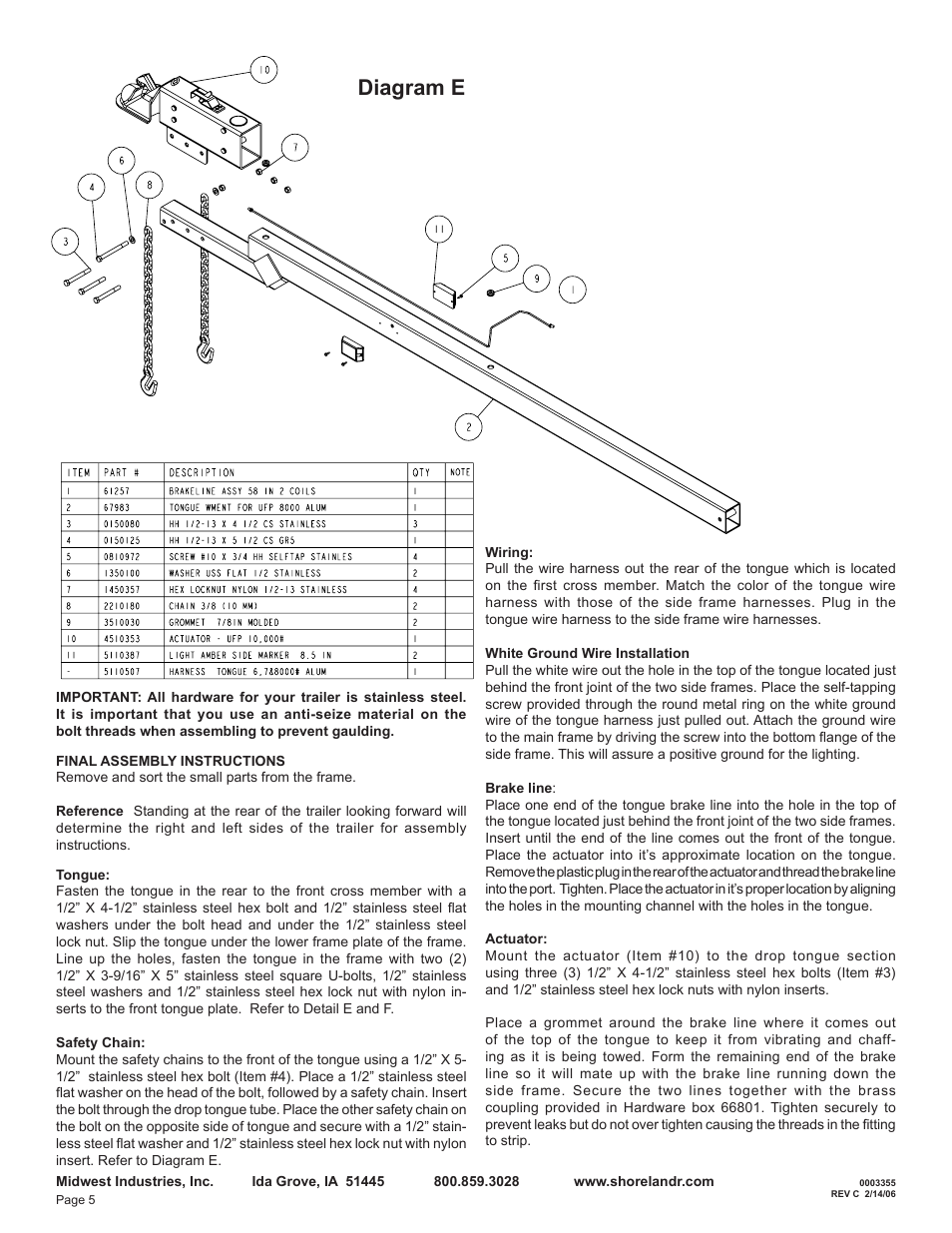 Diagram e | ShoreLand'r SL70TAL V.1 User Manual | Page 5 / 18