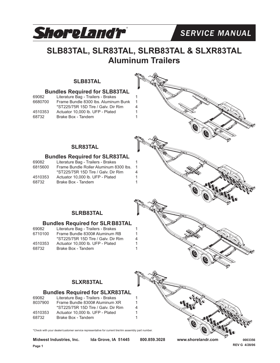 ShoreLand'r SL82TAL User Manual | 18 pages