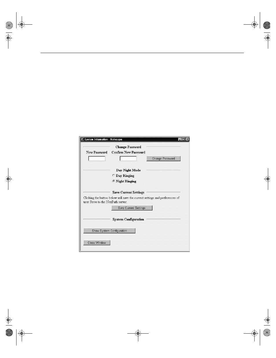 System information | Cadence Telephony User Manual | Page 131 / 166