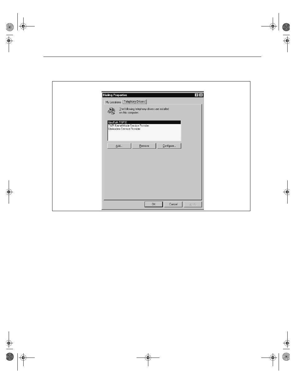 Figure 7-1. telephony dialing properties window | Cadence Telephony User Manual | Page 141 / 166
