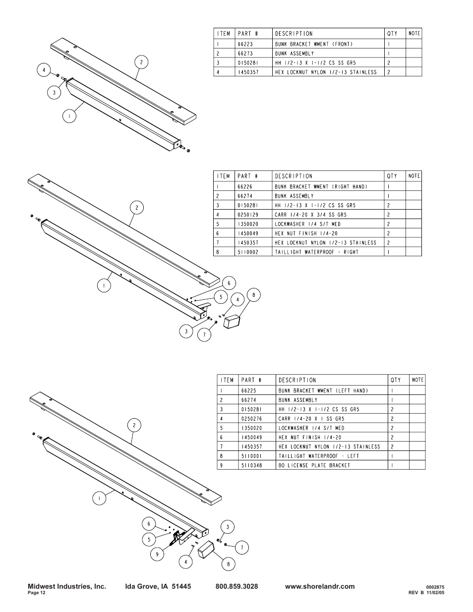 ShoreLand'r SLB95TAL User Manual | Page 12 / 16