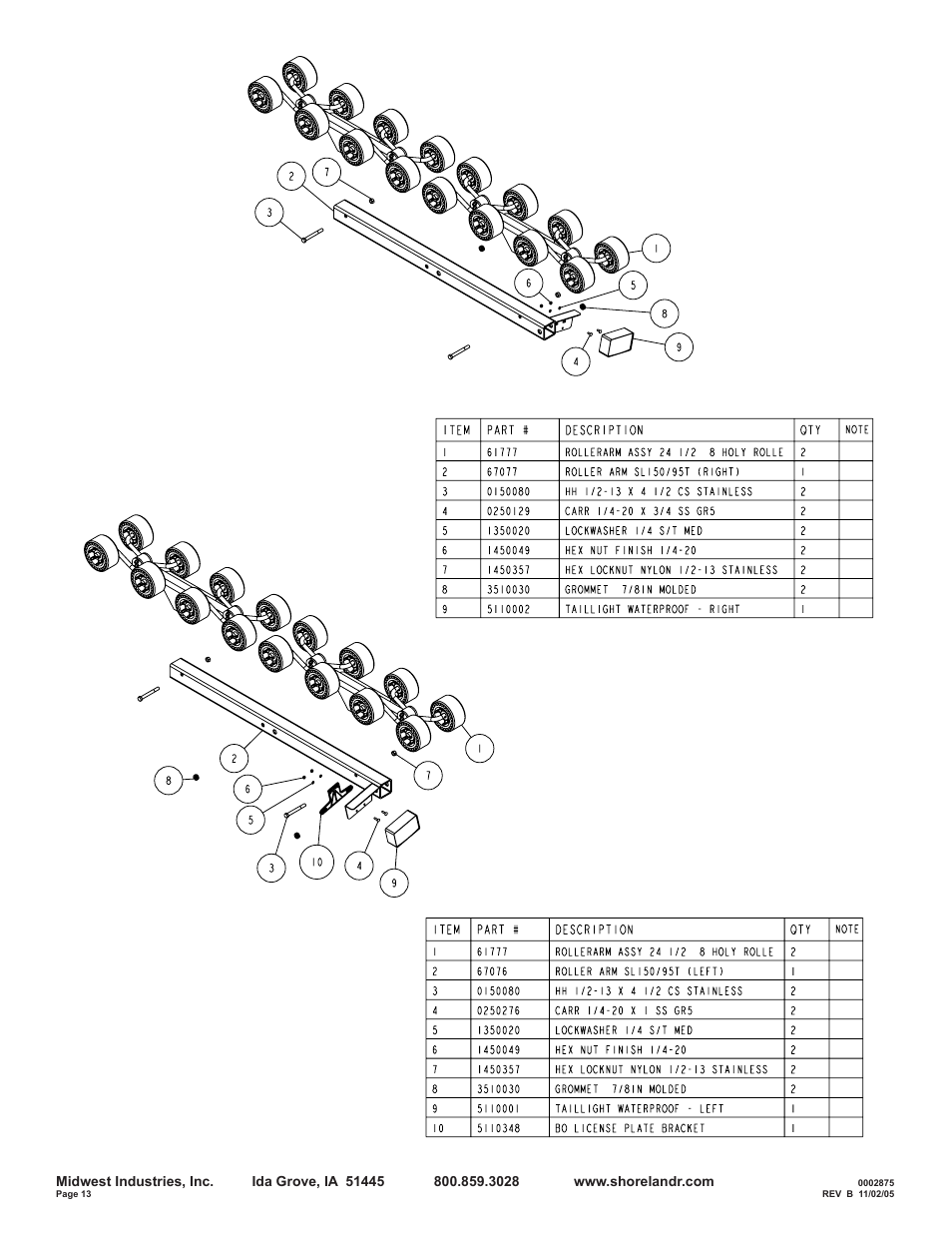 ShoreLand'r SLB95TAL User Manual | Page 13 / 16