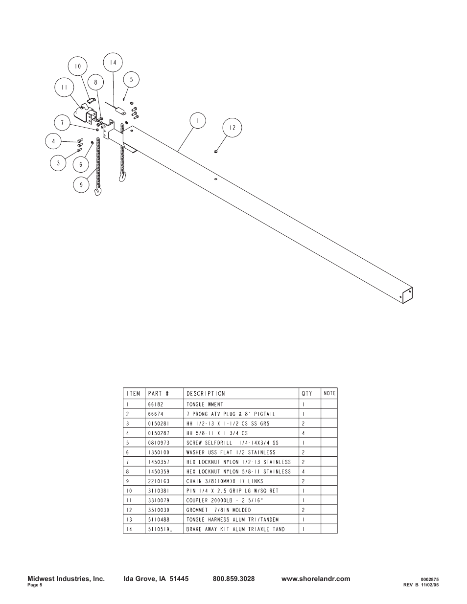 ShoreLand'r SLB95TAL User Manual | Page 5 / 16