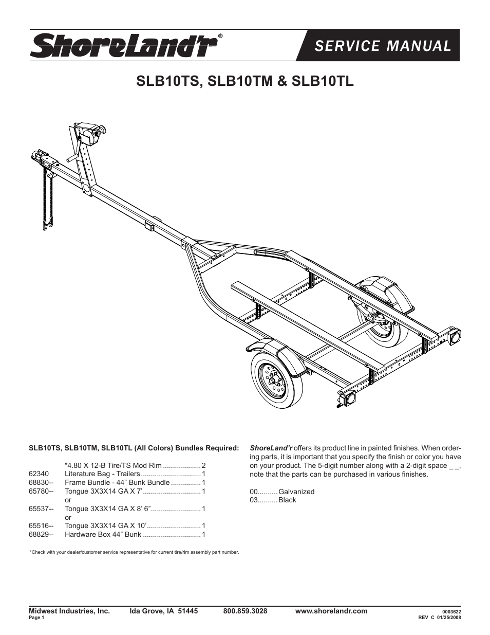 ShoreLand'r SLB10 V.1 User Manual | 8 pages