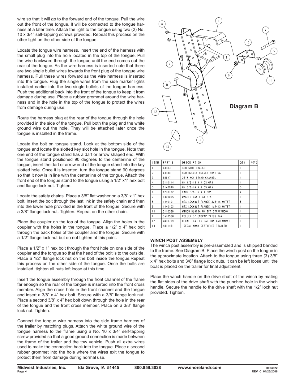Diagram b | ShoreLand'r SLB10 V.1 User Manual | Page 4 / 8