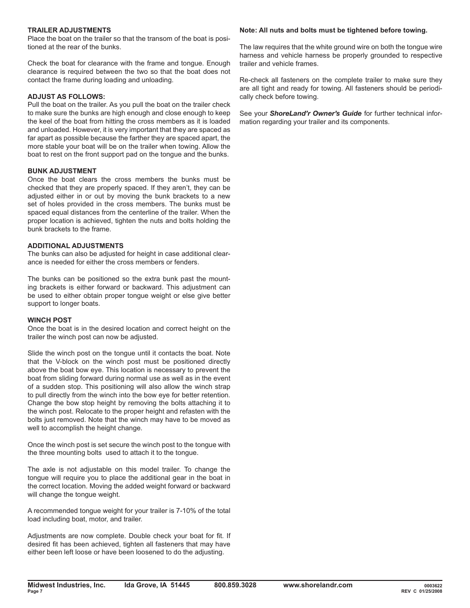 ShoreLand'r SLB10 V.1 User Manual | Page 7 / 8