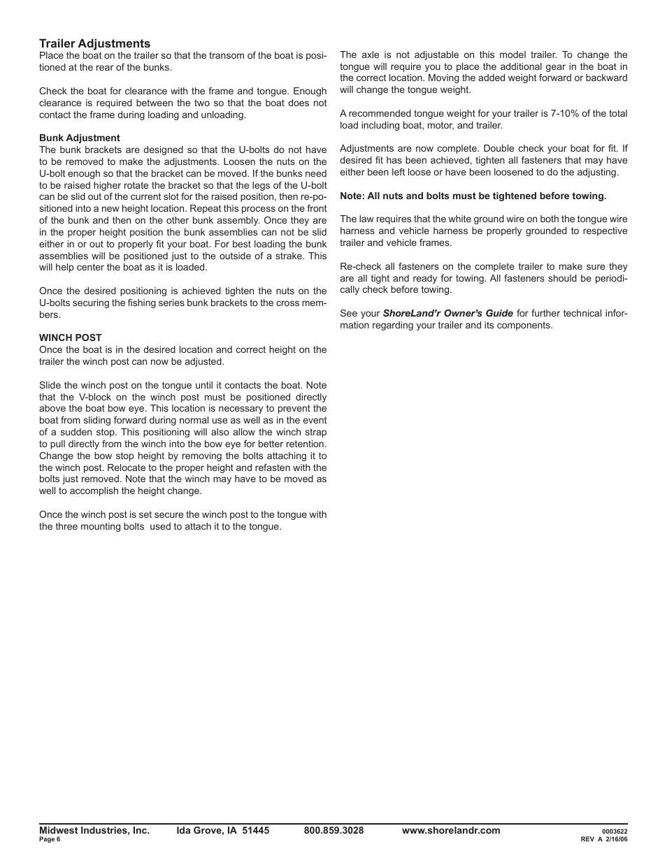 ShoreLand'r SLB10 V.2 User Manual | Page 6 / 6