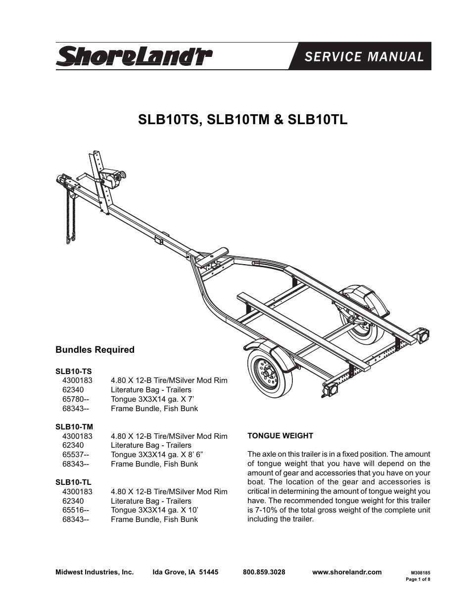ShoreLand'r SLB10 V.3 User Manual | 8 pages