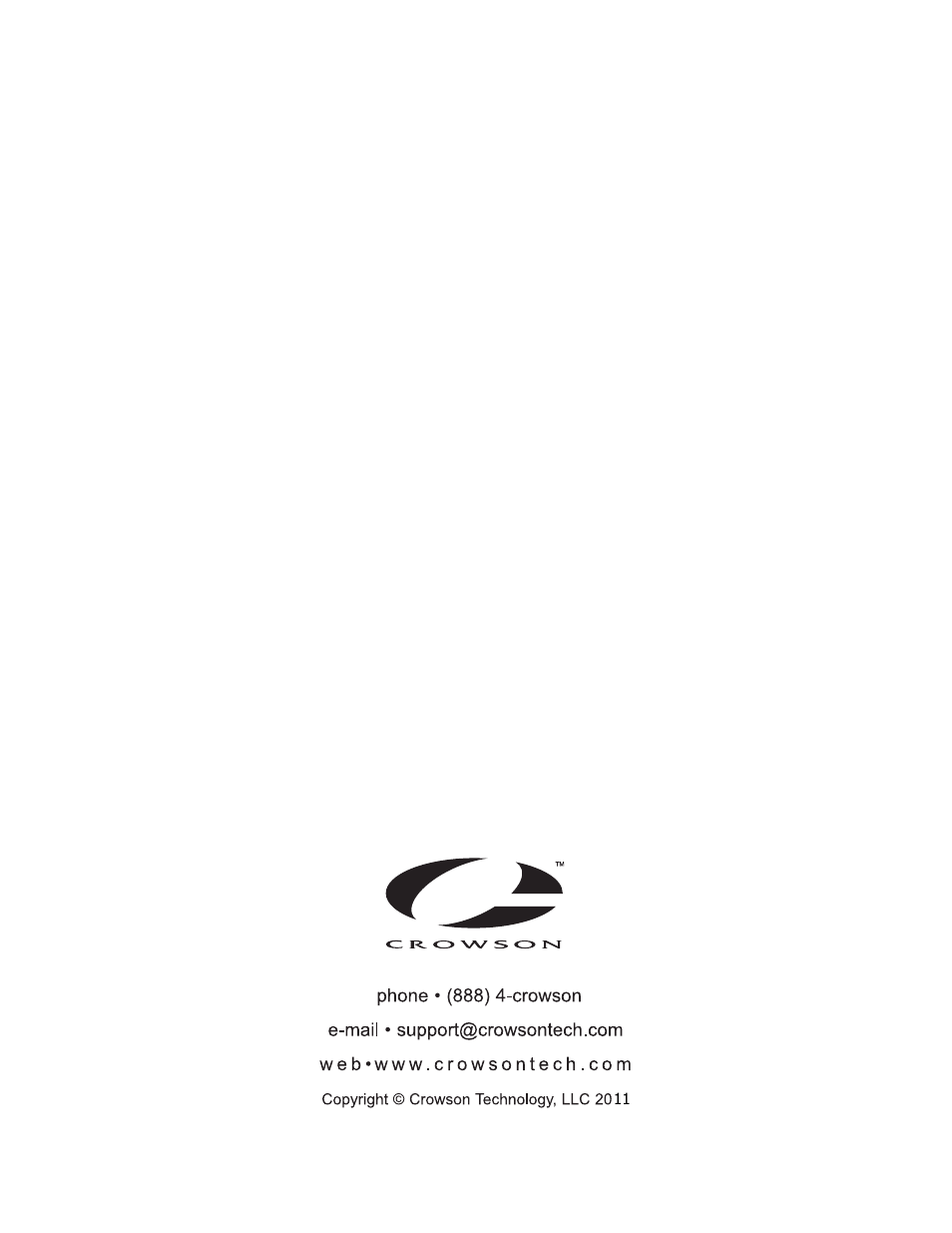 Crowson Technology Tactile Motion Effects System T100SCI User Manual | Page 12 / 12
