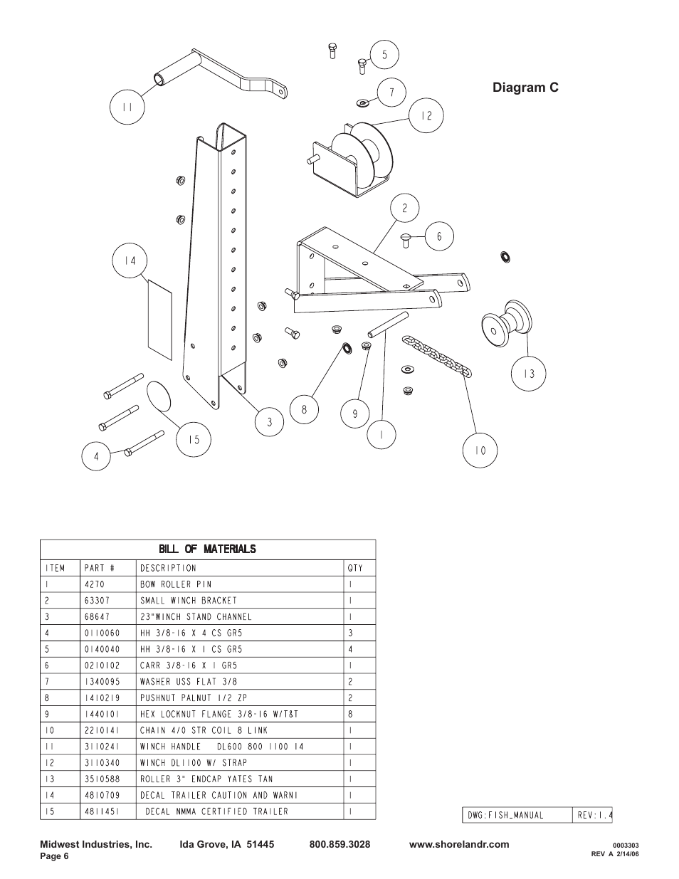 Diagram c | ShoreLand'r SLB12 User Manual | Page 6 / 8