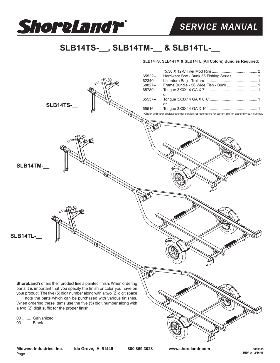 ShoreLand'r SLB14 User Manual | 8 pages
