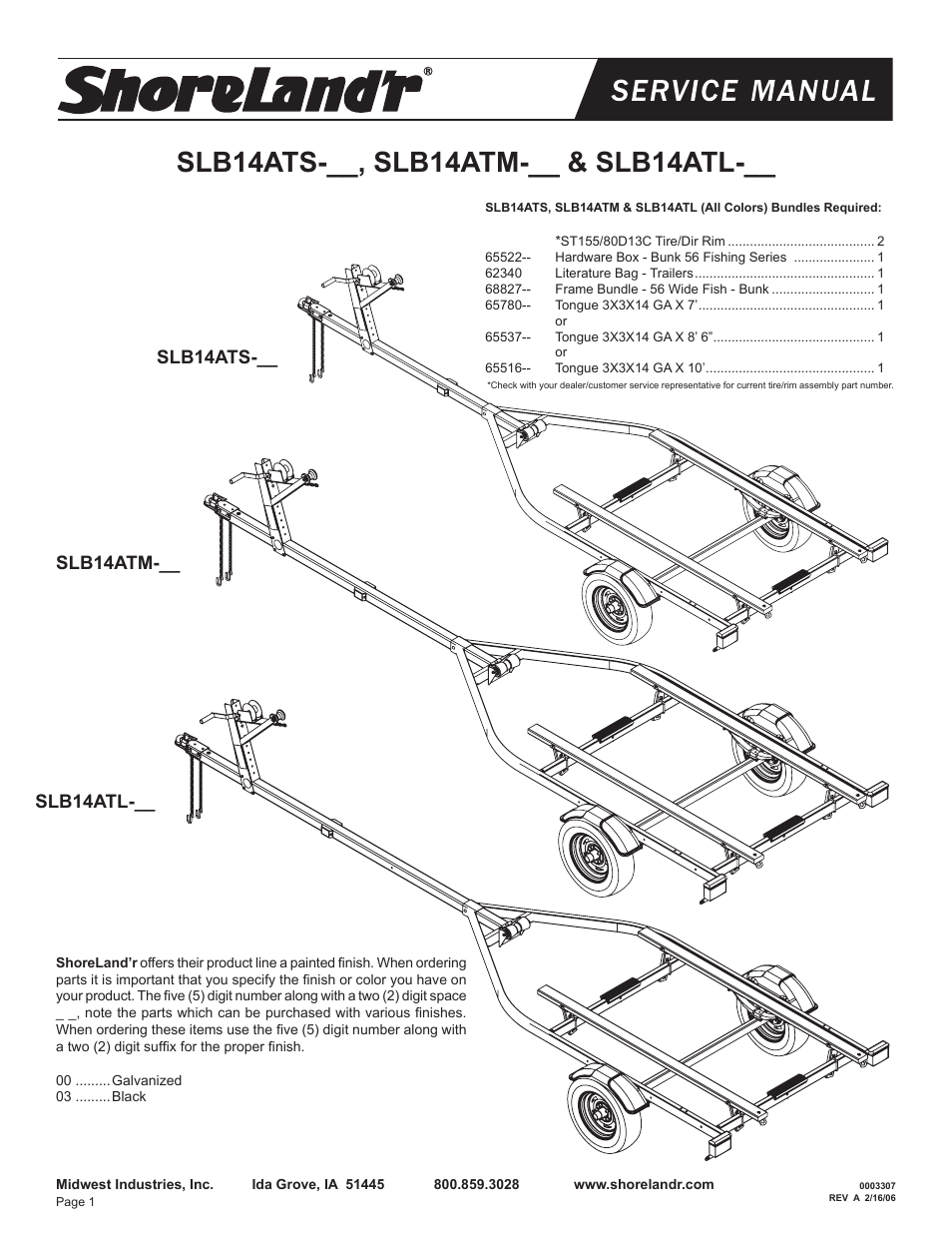 ShoreLand'r SLB14A User Manual | 8 pages