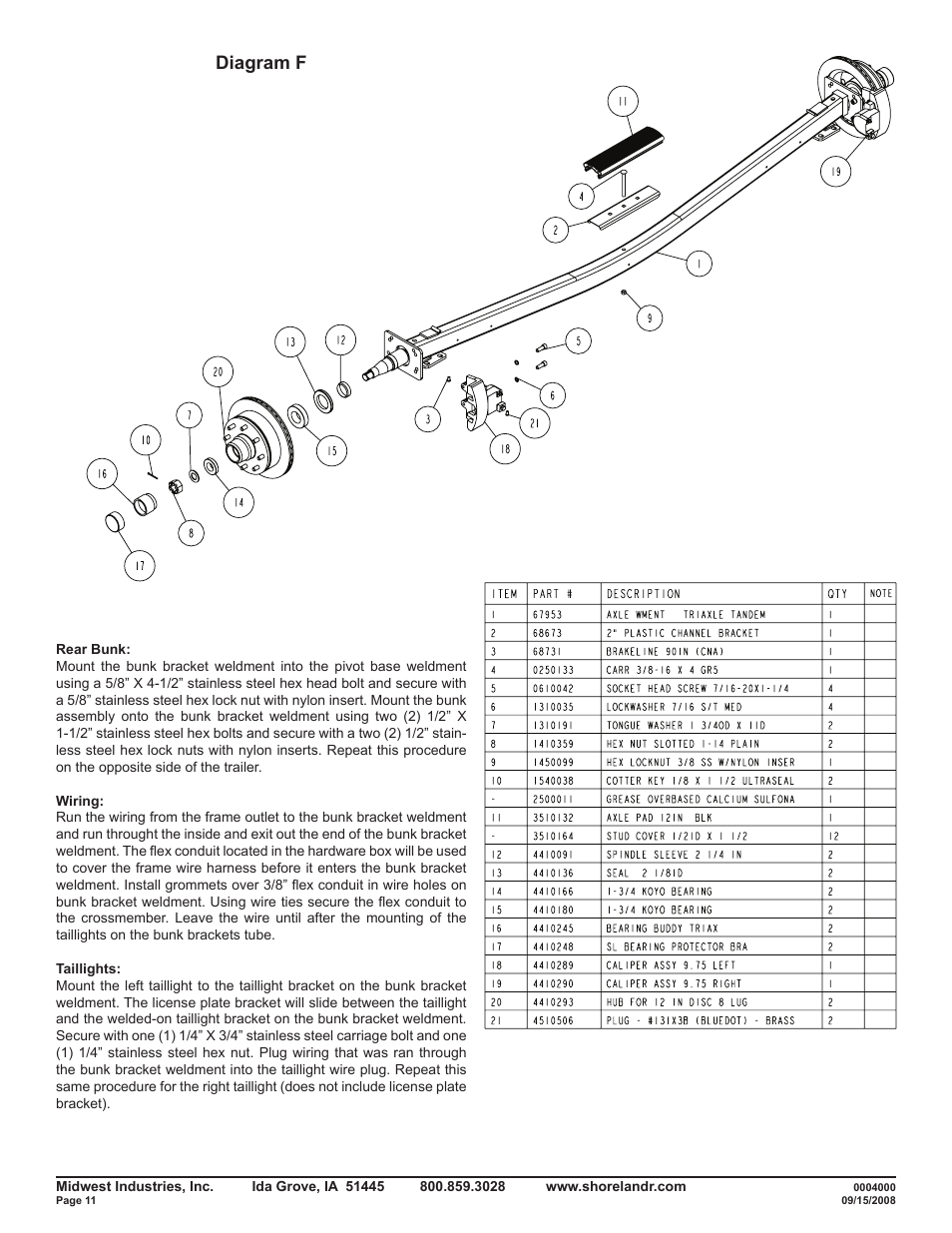 Diagram f | ShoreLand'r SLB150TAL User Manual | Page 11 / 16