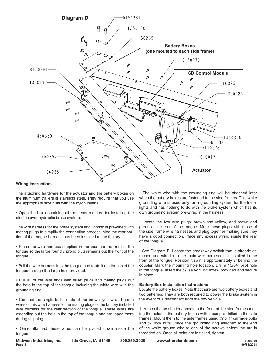 Diagram d | ShoreLand'r SLB150TAL User Manual | Page 4 / 16