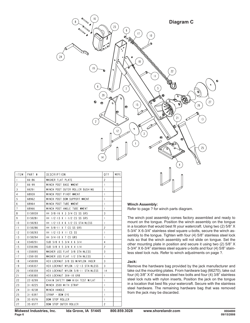 Diagram c | ShoreLand'r SLB150TAL User Manual | Page 6 / 16