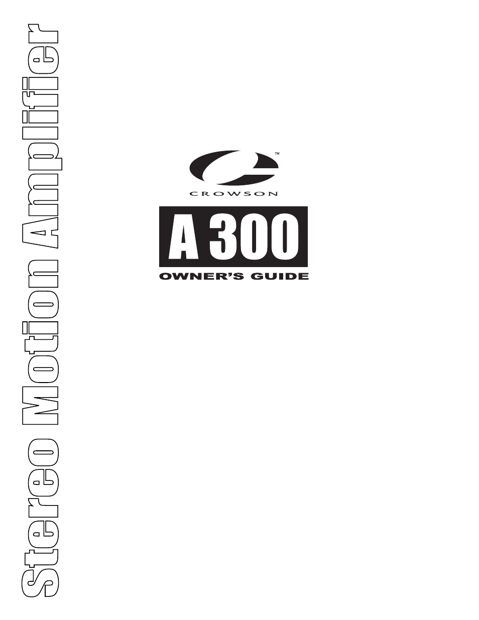 Crowson Technology A300 User Manual | 8 pages