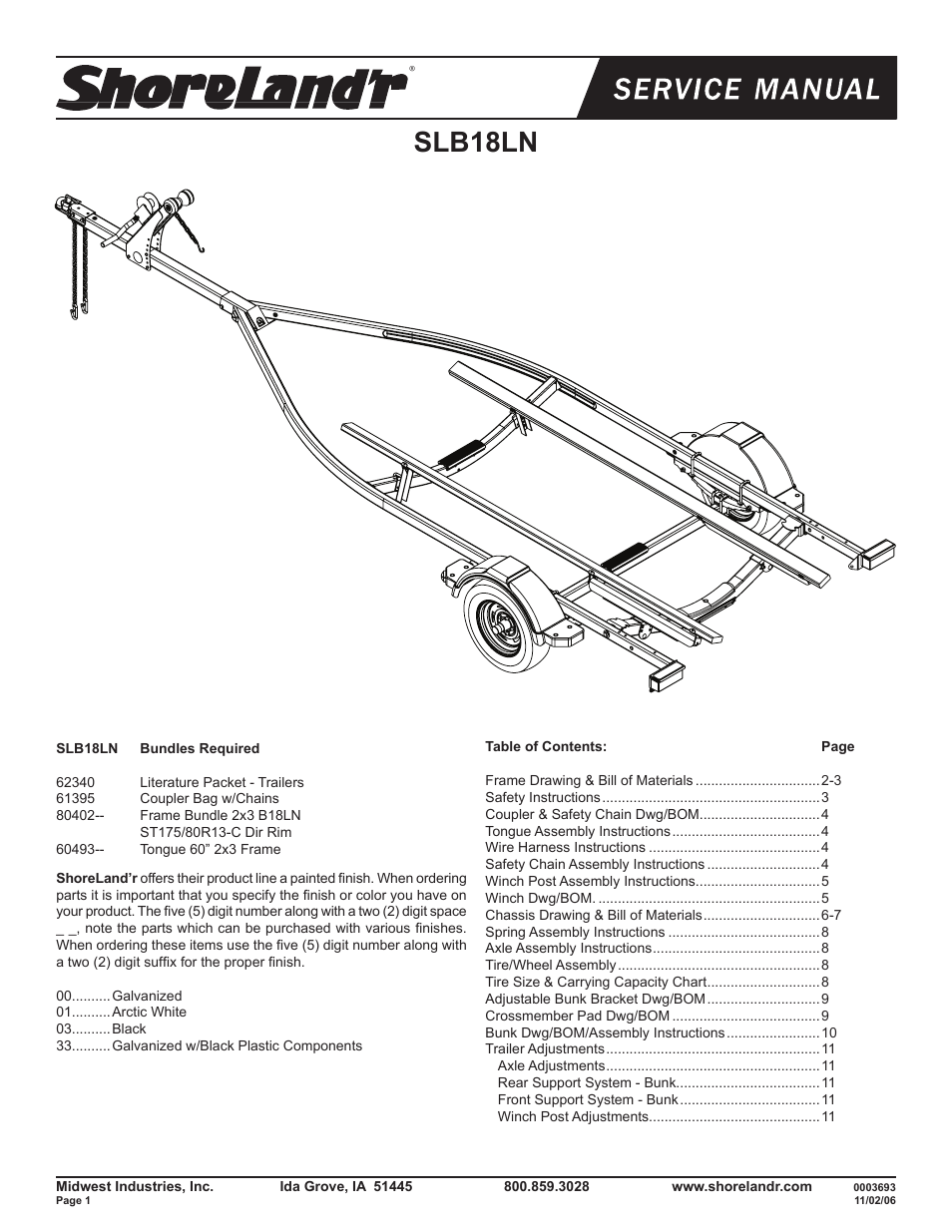 ShoreLand'r SLB18LN V.2 User Manual | 12 pages