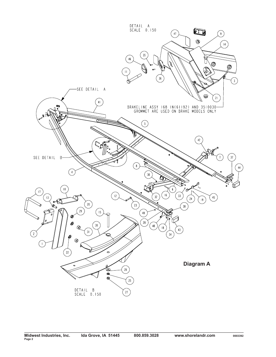 Diagram a | ShoreLand'r SLB2313BL User Manual | Page 2 / 10