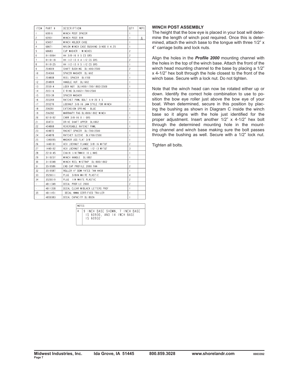 ShoreLand'r SLB2313BL User Manual | Page 7 / 10