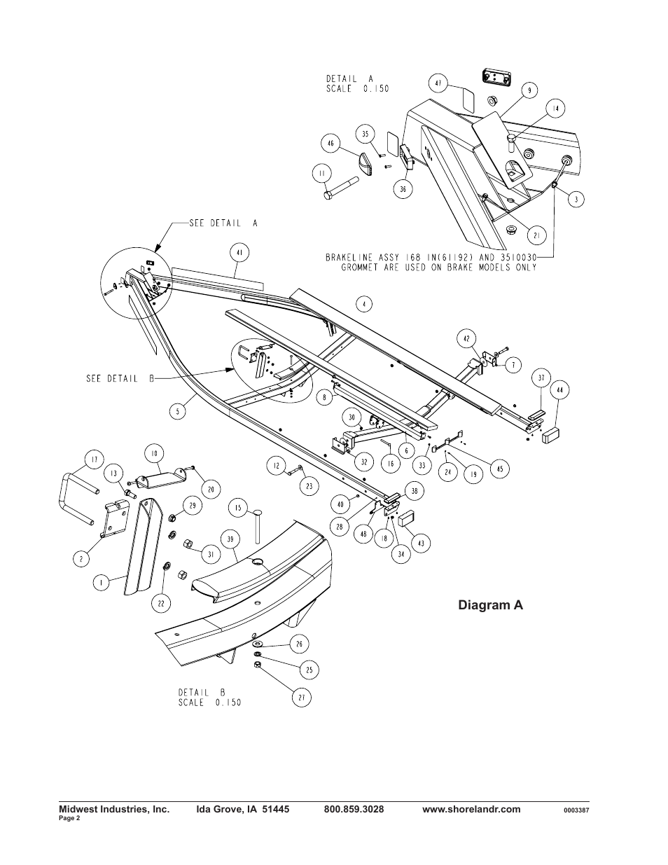 Diagram a | ShoreLand'r SLB2313BS User Manual | Page 2 / 10