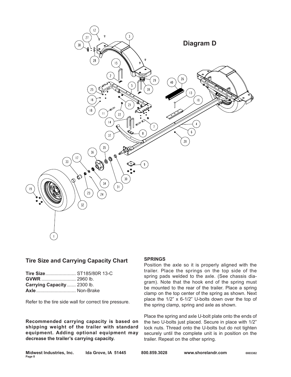 Diagram d | ShoreLand'r SLB2313L User Manual | Page 8 / 10