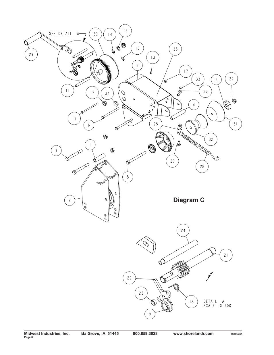Diagram c | ShoreLand'r SLB2313LW User Manual | Page 6 / 10
