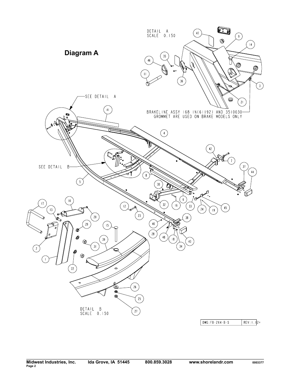 Diagram a | ShoreLand'r SLB2313S User Manual | Page 2 / 10