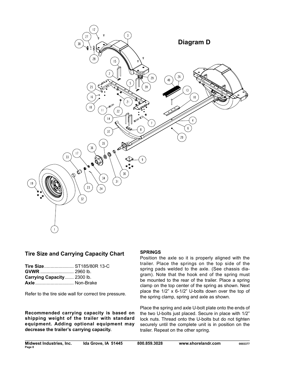 Diagram d | ShoreLand'r SLB2313S User Manual | Page 8 / 10