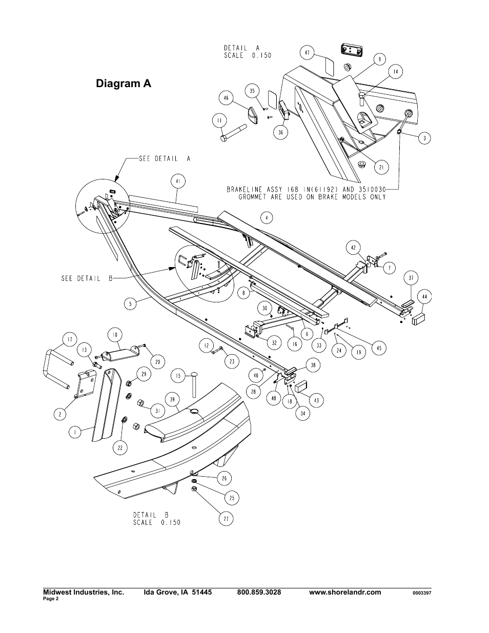Diagram a | ShoreLand'r SLB2313SW User Manual | Page 2 / 10