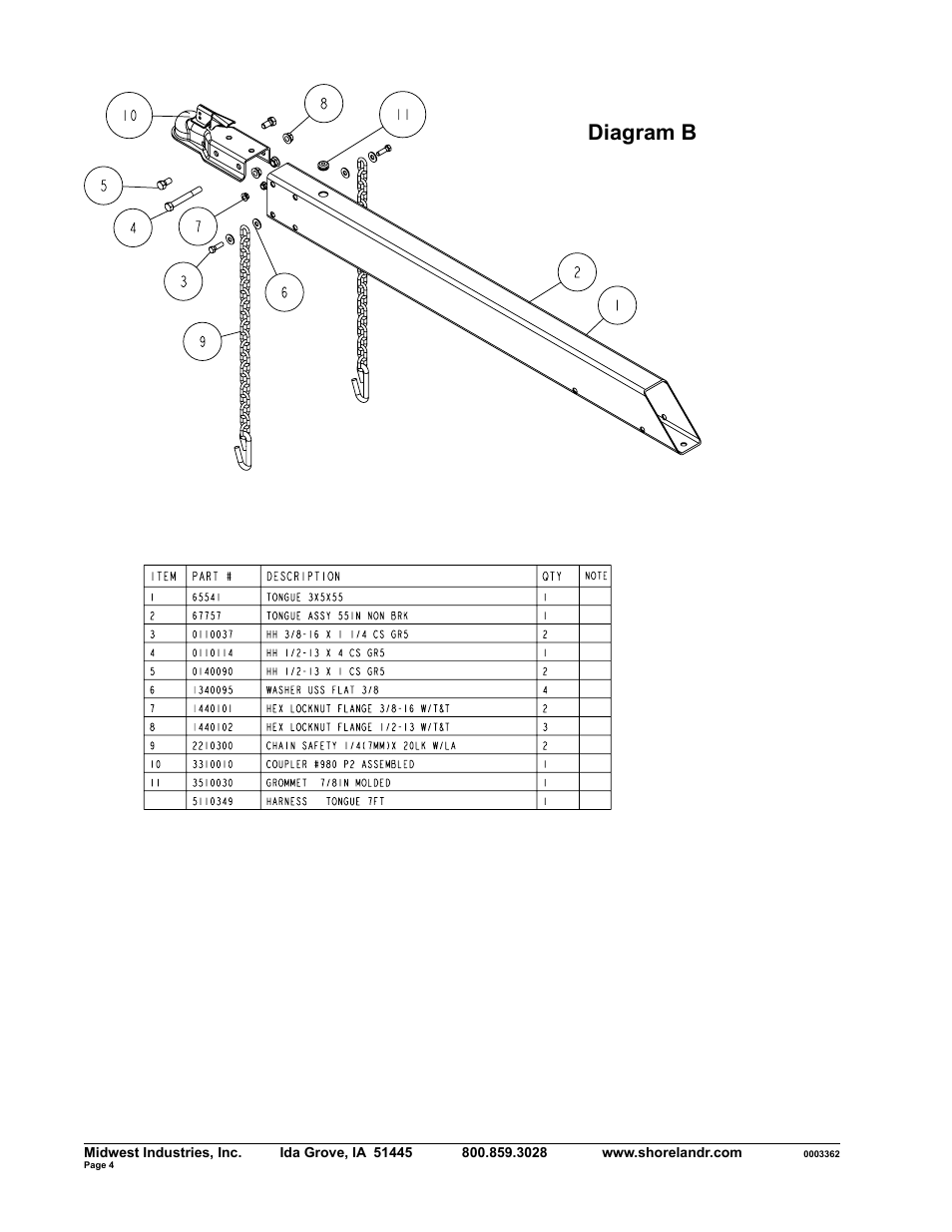Diagram b | ShoreLand'r SLB2314L User Manual | Page 4 / 10