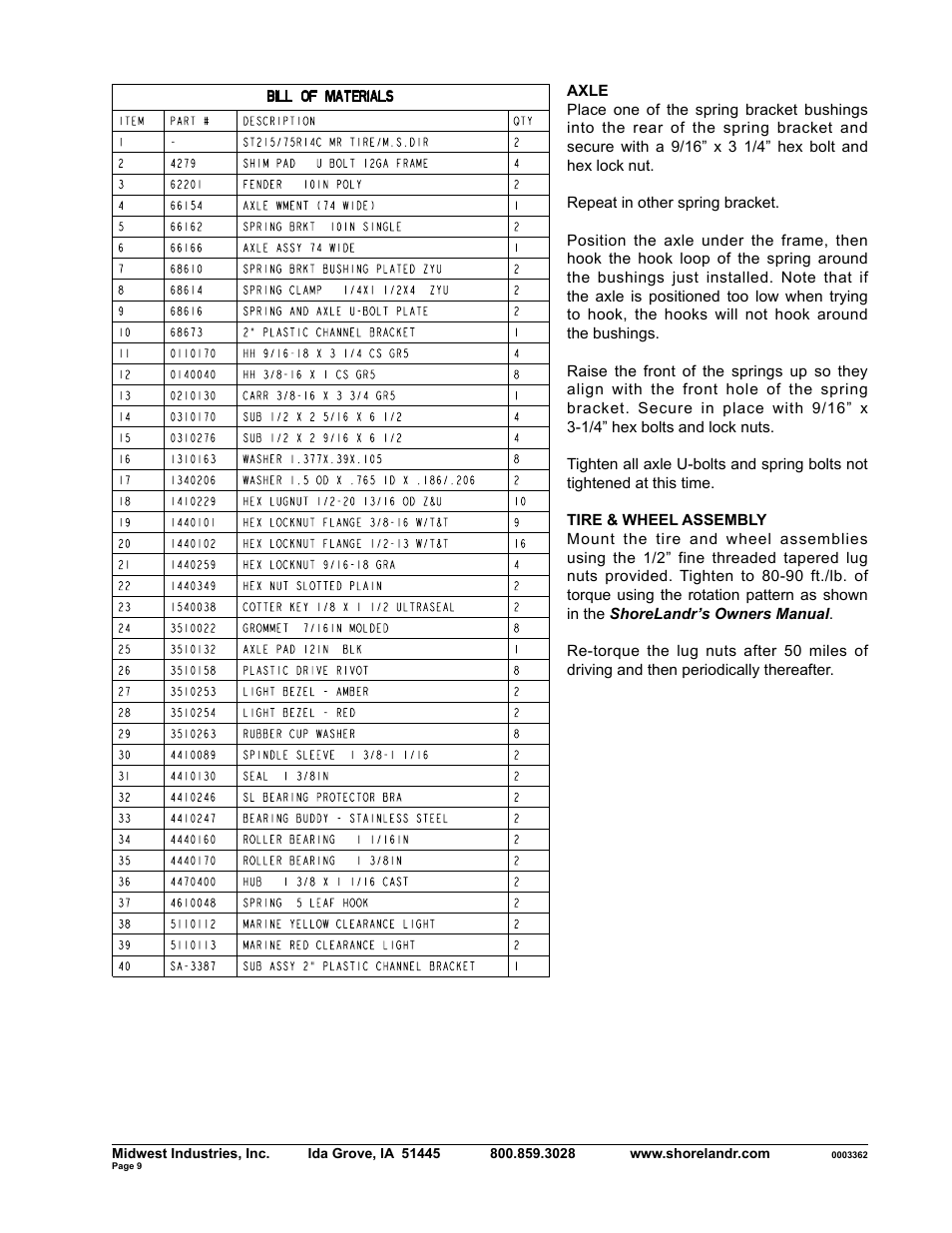 ShoreLand'r SLB2314L User Manual | Page 9 / 10