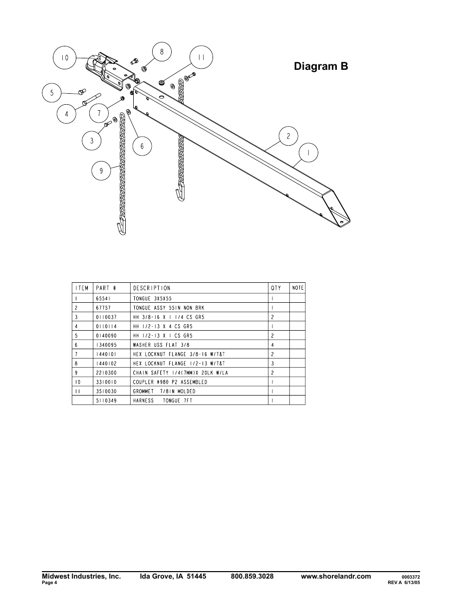 Diagram b | ShoreLand'r SLB2314LW User Manual | Page 4 / 10