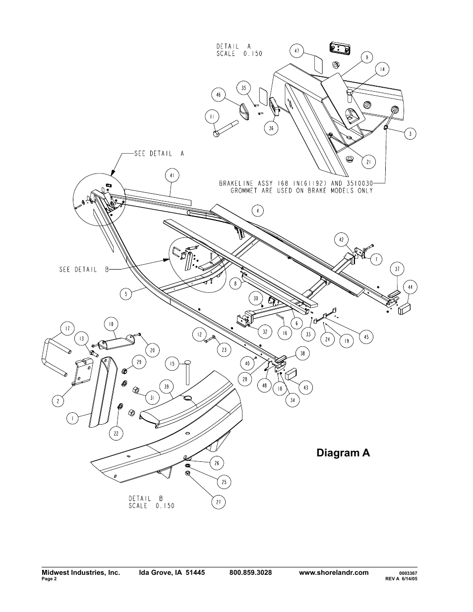 Diagram a | ShoreLand'r SLB2314SW User Manual | Page 2 / 10