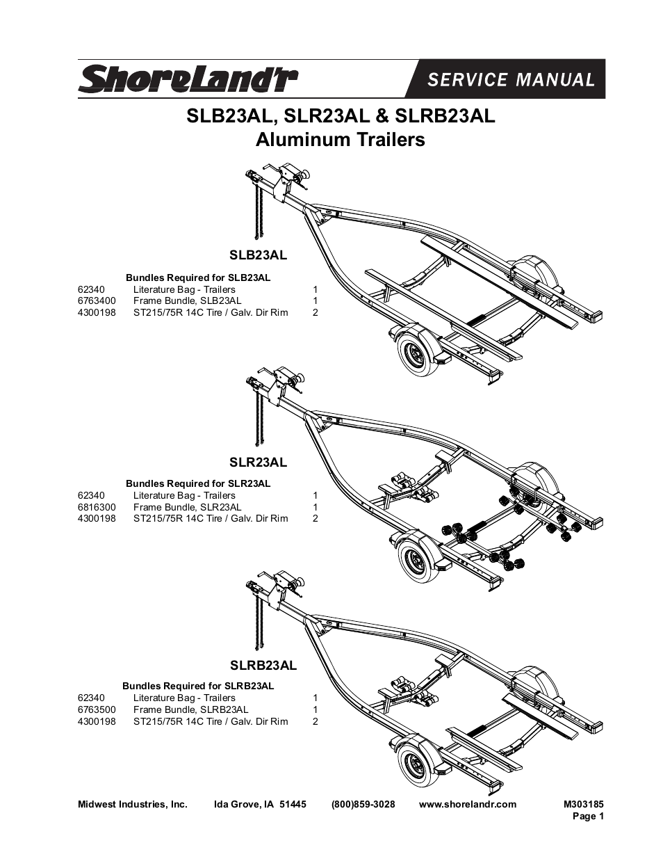 ShoreLand'r SL23AL User Manual | 16 pages