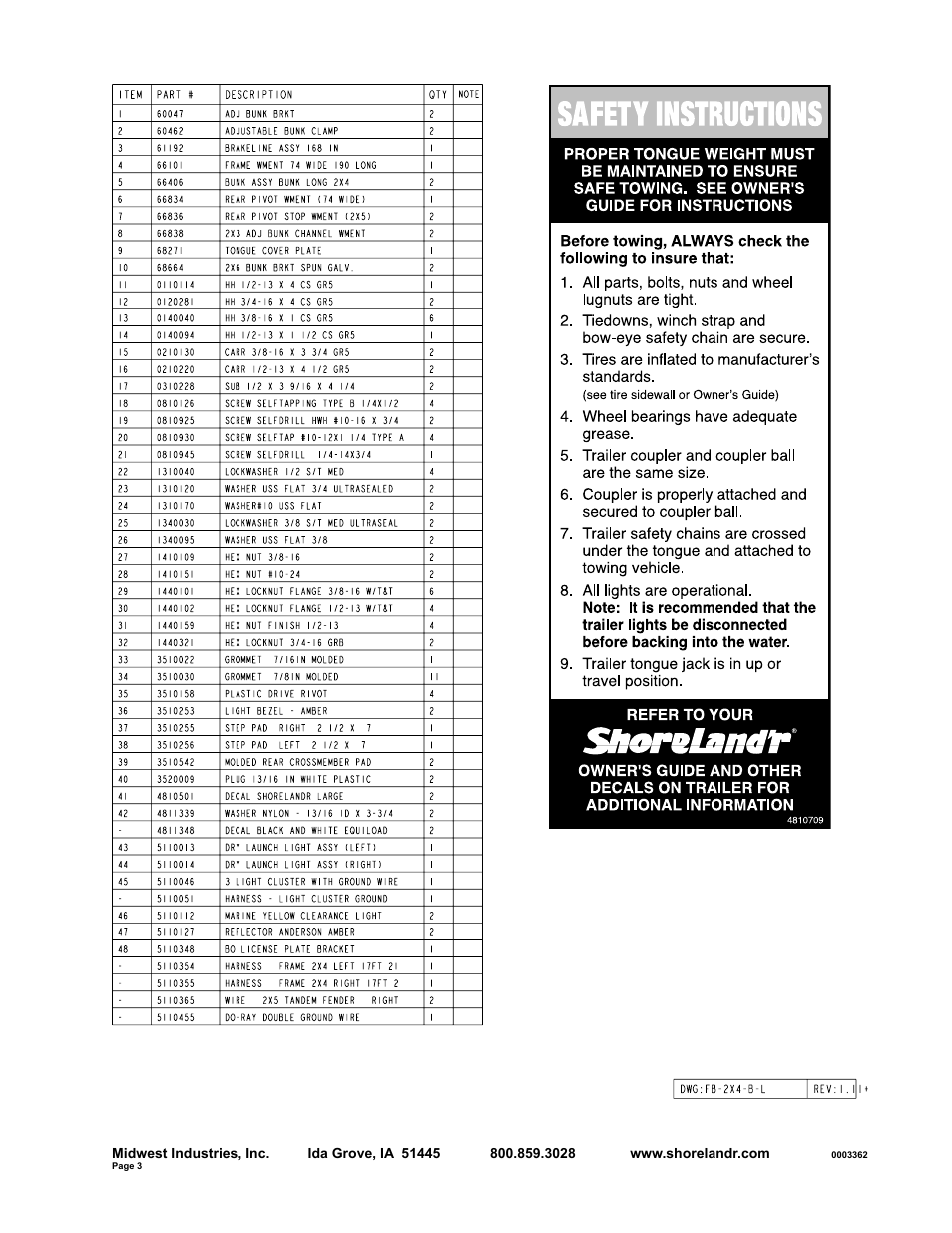 ShoreLand'r SLB23L User Manual | Page 3 / 10