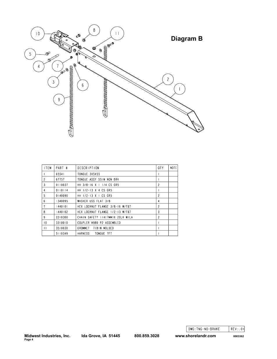 Diagram b | ShoreLand'r SLB23L User Manual | Page 4 / 10