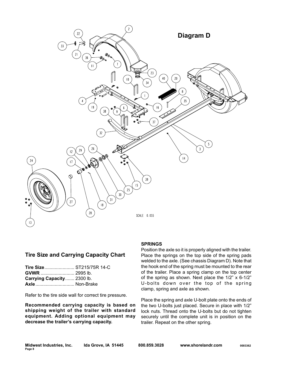 Diagram d | ShoreLand'r SLB23L User Manual | Page 8 / 10