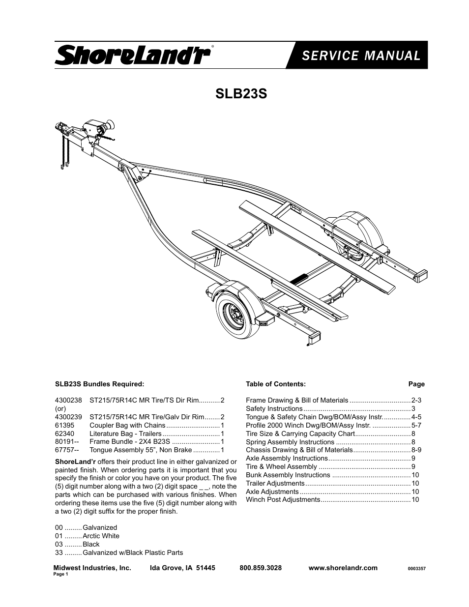 ShoreLand'r SLB23S User Manual | 10 pages