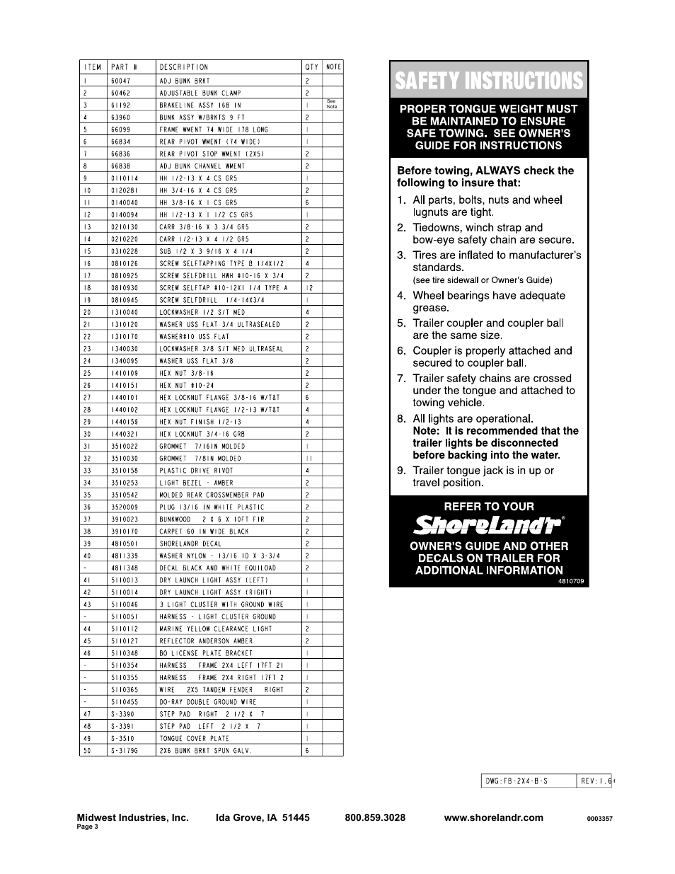 ShoreLand'r SLB23S User Manual | Page 3 / 10