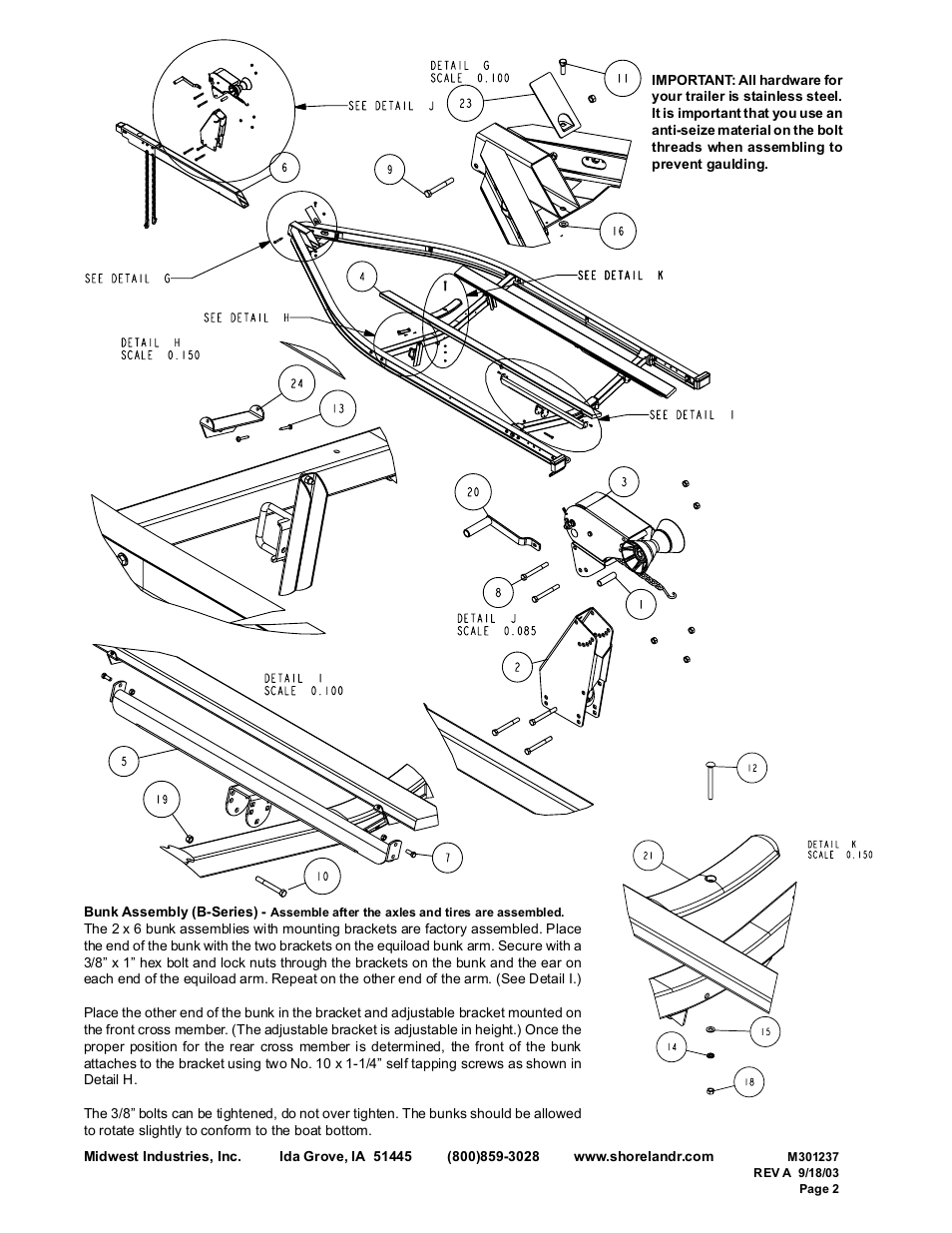 ShoreLand'r SL30BAL User Manual | Page 2 / 14