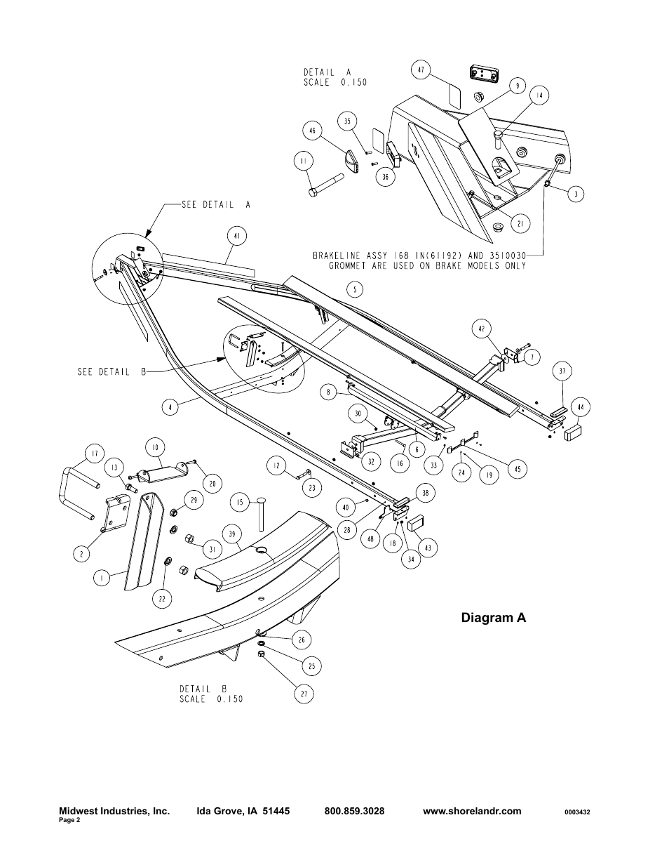 Diagram a | ShoreLand'r SLB30BLW User Manual | Page 2 / 10
